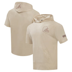 Cleveland Browns Pro Standard Neutrals Capsule Short Sleeve Pullover Hoodie | NFL Online