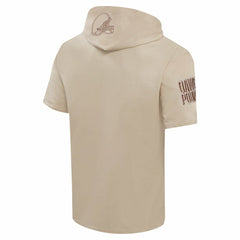 Cleveland Browns Pro Standard Neutrals Capsule Short Sleeve Pullover Hoodie | NFL Online