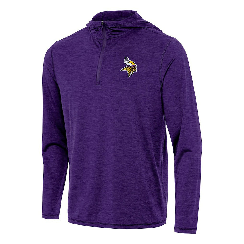 Minnesota Vikings Antigua Tidy Quarter-Zip Pullover Hoodie | NFL Outlet