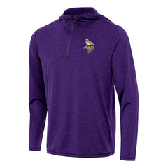 Minnesota Vikings Antigua Tidy Quarter-Zip Pullover Hoodie | NFL Outlet