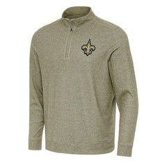 New Orleans Saints Antigua Subtle Quarter-Zip Top | NFL Sale