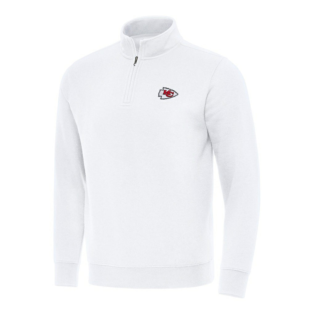 Kansas City Chiefs Antigua Victory Quarter-Zip Pullover Top | NFL New