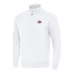 Kansas City Chiefs Antigua Victory Quarter-Zip Pullover Top | NFL New