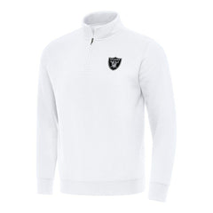 Las Vegas Raiders Antigua Victory Quarter-Zip Pullover Top | NFL Online