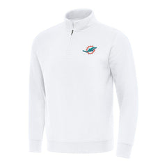 Miami Dolphins Antigua Victory Quarter-Zip Pullover Top | NFL Online
