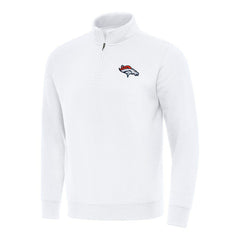 Denver Broncos Antigua Victory Quarter-Zip Pullover Top | NFL US