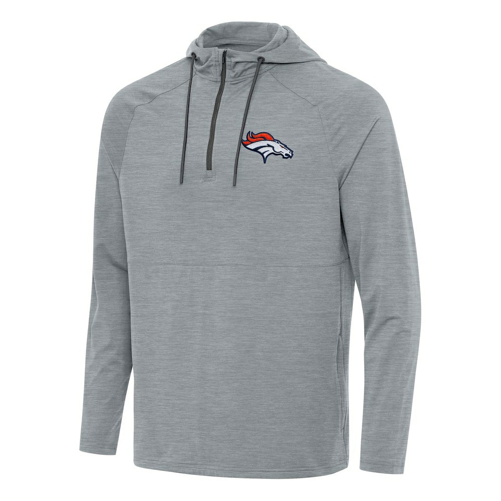 Denver Broncos Antigua Spikes Quarter-Zip Pullover Hoodie | NFL Hot