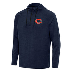 Chicago Bears Antigua Spikes Quarter-Zip Pullover Hoodie | NFL Discount