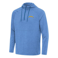 Los Angeles Chargers Antigua Spikes Quarter-Zip Pullover Hoodie | NFL Outlet