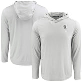 Colorado Rockies Cutter & Buck Coastline Epic Comfort Eco Recycled Long Sleeve Hoodie T-Shirt - MLB Hoodies