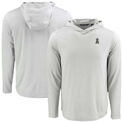 Los Angeles Angels Cutter & Buck Coastline Epic Comfort Eco Recycled Long Sleeve Hoodie T-Shirt - MLB Hoodies
