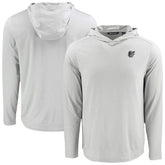 Baltimore Orioles Cutter & Buck Coastline Epic Comfort Eco Recycled Long Sleeve Hoodie T-Shirt - MLB Hoodies