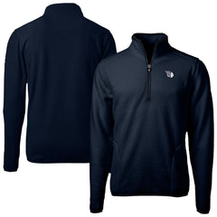 Cleveland Guardians Cutter & Buck Cascade Eco Fleece Quarter-Zip Jacket - MLB Jackets