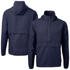 Boston Red Sox Cutter & Buck Charter Eco Recycled Anorak Half-Zip Hoodie Jacket - MLB Jackets