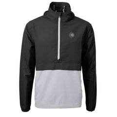 Chicago Cubs Cutter & Buck Charter Eco Recycled Anorak Half-Zip Hoodie Jacket - MLB Jackets