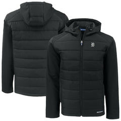 Detroit Tigers Cutter & Buck Evoke Hybrid Eco Softshell Recycled Full-Zip Jacket - MLB Jackets