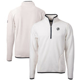 New York Yankees Cutter & Buck Cascade Eco Fleece Quarter-Zip Jacket - MLB Jackets