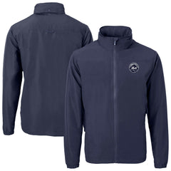 New York Mets Cutter & Buck Charter Eco Recycled Full-Zip Hoodie Jacket - MLB Jackets