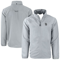 San Diego Padres Cutter & Buck Charter Eco Recycled Full-Zip Hoodie Jacket - MLB Jackets