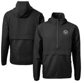 New York Mets Cutter & Buck Charter Eco Recycled Anorak Half-Zip Hoodie Jacket - MLB Jackets