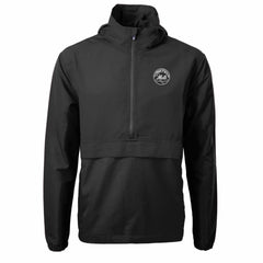 New York Mets Cutter & Buck Charter Eco Recycled Anorak Half-Zip Hoodie Jacket - MLB Jackets