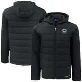 New York Mets Cutter & Buck Evoke Hybrid Eco Softshell Recycled Full-Zip Hooded Jacket - MLB Jackets