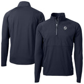 New York Yankees Cutter & Buck Adapt Eco Hybrid Raglan DryTec Quarter-Zip Jacket - MLB Jackets