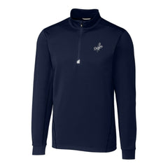 Los Angeles Dodgers Cutter & Buck Traverse Eco Tri-Blend DryTec Quarter-Zip Jacket - MLB Jackets