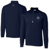 New York Mets Cutter & Buck Traverse Eco Tri-Blend DryTec Quarter-Zip Jacket - MLB Jackets
