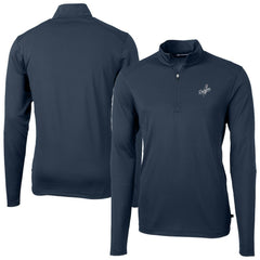 Los Angeles Dodgers Cutter & Buck Virtue Eco Pique Quarter-Zip Jacket - MLB Jackets