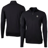 Seattle Mariners Cutter & Buck Virtue Eco Pique Quarter-Zip Jacket - MLB Jackets