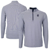 Minnesota Twins Cutter & Buck Virtue Eco Pique Micro Stripe Quarter-Zip Jacket - MLB Jackets