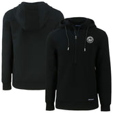 New York Mets Cutter & Buck Roam Eco Recycled Tri-Blend Half-Zip Hoodie - MLB Hoodies