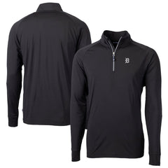 Detroit Tigers Cutter & Buck Big & Tall Adapt Eco DryTec Raglan Quarter-Zip Jacket - MLB Jackets