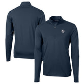 New York Yankees Cutter & Buck Big & Tall Virtue Eco Pique Quarter-Zip Jacket - MLB Jackets