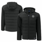 New York Mets Cutter & Buck Big & Tall Evoke Hybrid Eco Softshell Recycled Full-Zip Hooded PrimaLoft Jacket - MLB Jackets