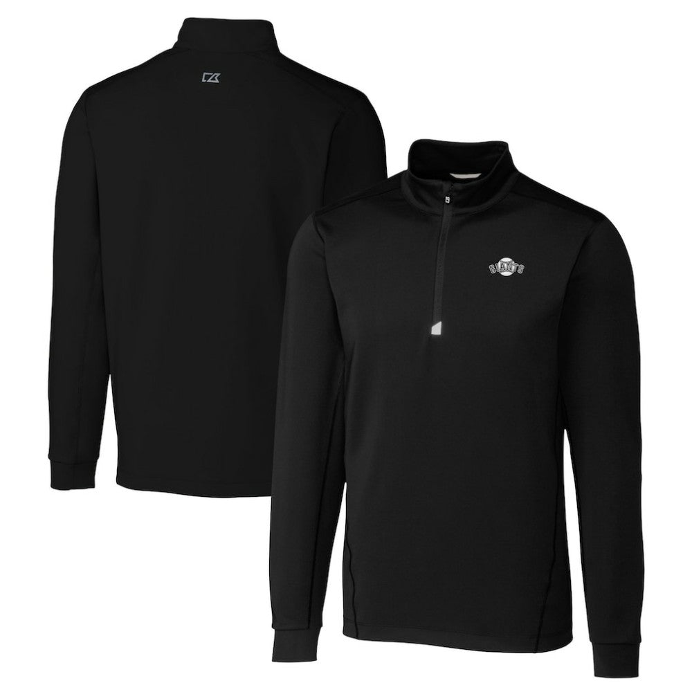 San Francisco Giants Cutter & Buck Big & Tall Traverse DryTec Quarter-Zip Jacket - MLB Jackets