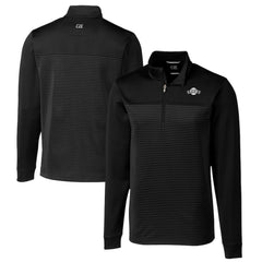 San Francisco Giants Cutter & Buck Big & Tall Traverse Stretch Stripe Eco Tri-Blend Quarter-Zip Top - MLB Tops