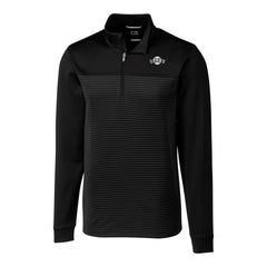 San Francisco Giants Cutter & Buck Big & Tall Traverse Stretch Stripe Eco Tri-Blend Quarter-Zip Top - MLB Tops