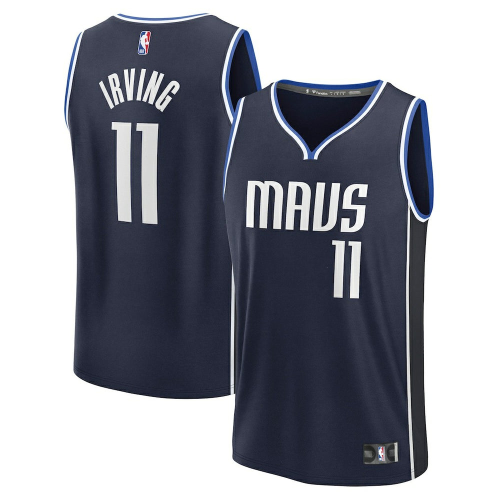 Navy Kyrie Irving Dallas Mavericks Fast Break Replica Player Jersey sale | NBA