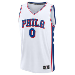 White Tyrese Maxey Philadelphia 76ers Youth Fast Break Replica Player Jersey | NBA