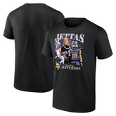 Minnesota Vikings Justin Jefferson Notorious Player Graphic T-Shirt | NFL Online