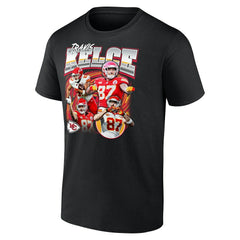 Kansas City Chiefs Travis Kelce Notorious Player Graphic T-Shirt | NFL Hot