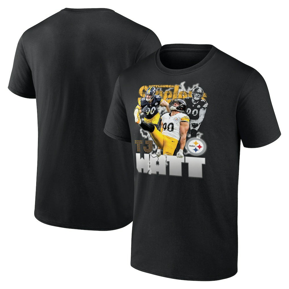 Pittsburgh Steelers T.J. Watt Notorious Player Graphic T-Shirt | NFL Outlet