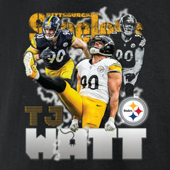 Pittsburgh Steelers T.J. Watt Notorious Player Graphic T-Shirt | NFL Outlet
