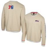 Natural Philadelphia 76ers Stadium Essentials Unisex Halftime Pullover Sweatshirt | NBA