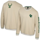 Natural Milwaukee Bucks Stadium Essentials Unisex Halftime Pullover Sweatshirt | NBA