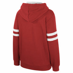 Dark Red Miami Heat Stadium Essentials Women's Road Game Pullover Hoodie | NBA