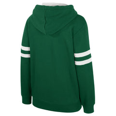 Hunter Green Milwaukee Bucks Stadium Essentials Women's Road Game Pullover Hoodie | NBA
