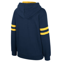 Navy Denver Nuggets Stadium Essentials Women's Road Game Pullover Hoodie sale | NBA